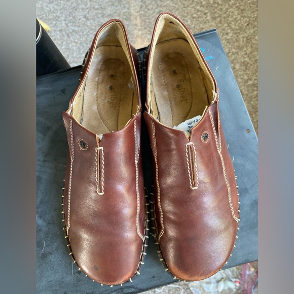 Josef Seibel Loafers Womens EU 41 / US 10 Brown Leather Slip On Shoes - Picture 7 of 9
